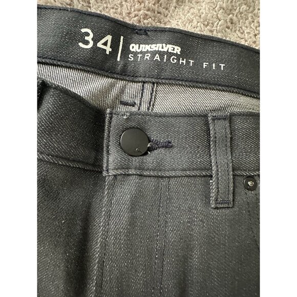Quiksilver Men’s Jeans Revolver Straight Fit Size 34 x 32 New - Picture 9 of 16